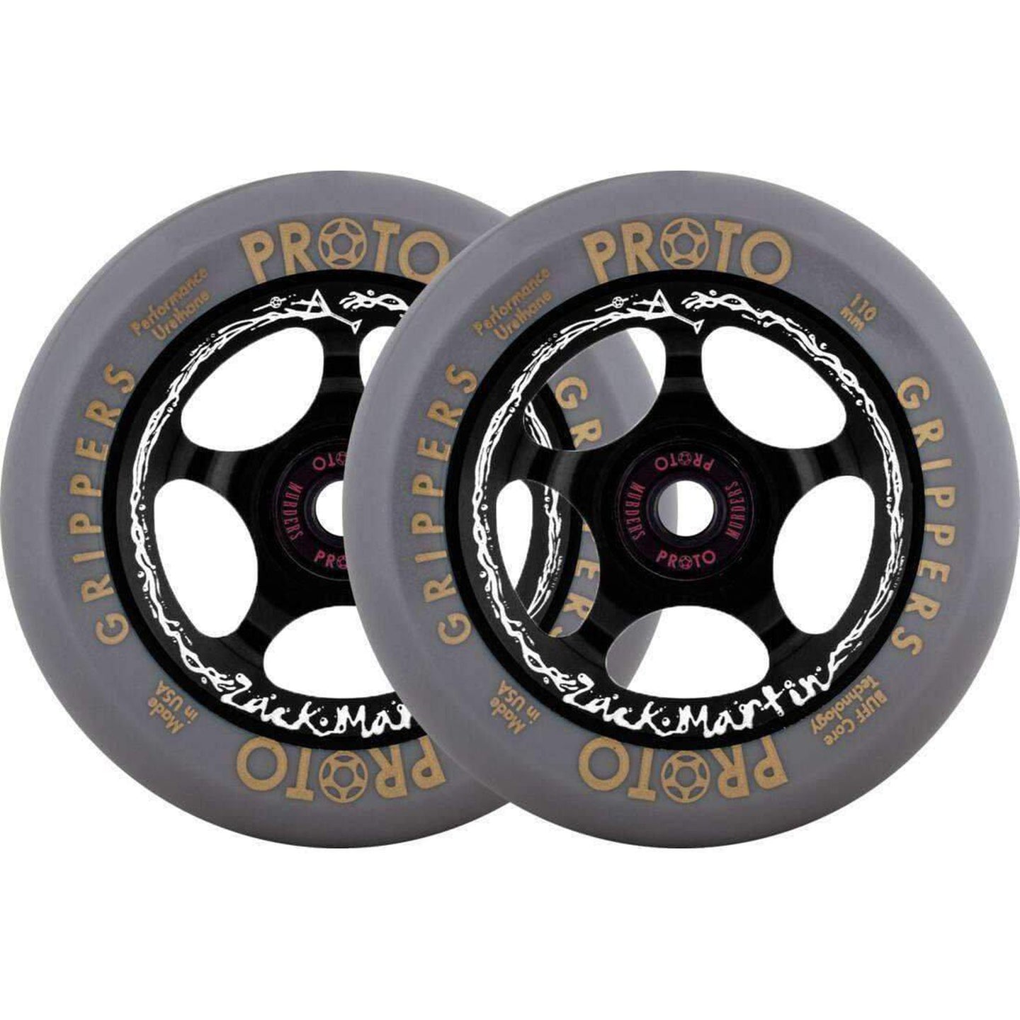 Proto Gripper Zack Martin Sparkcykel Hjul 2-Pak - Wasted-ScootWorld.se