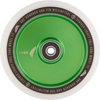 Striker Lighty Fullcore V3 Vit PU 110mm Kickbike Hjul - Green-ScootWorld.se