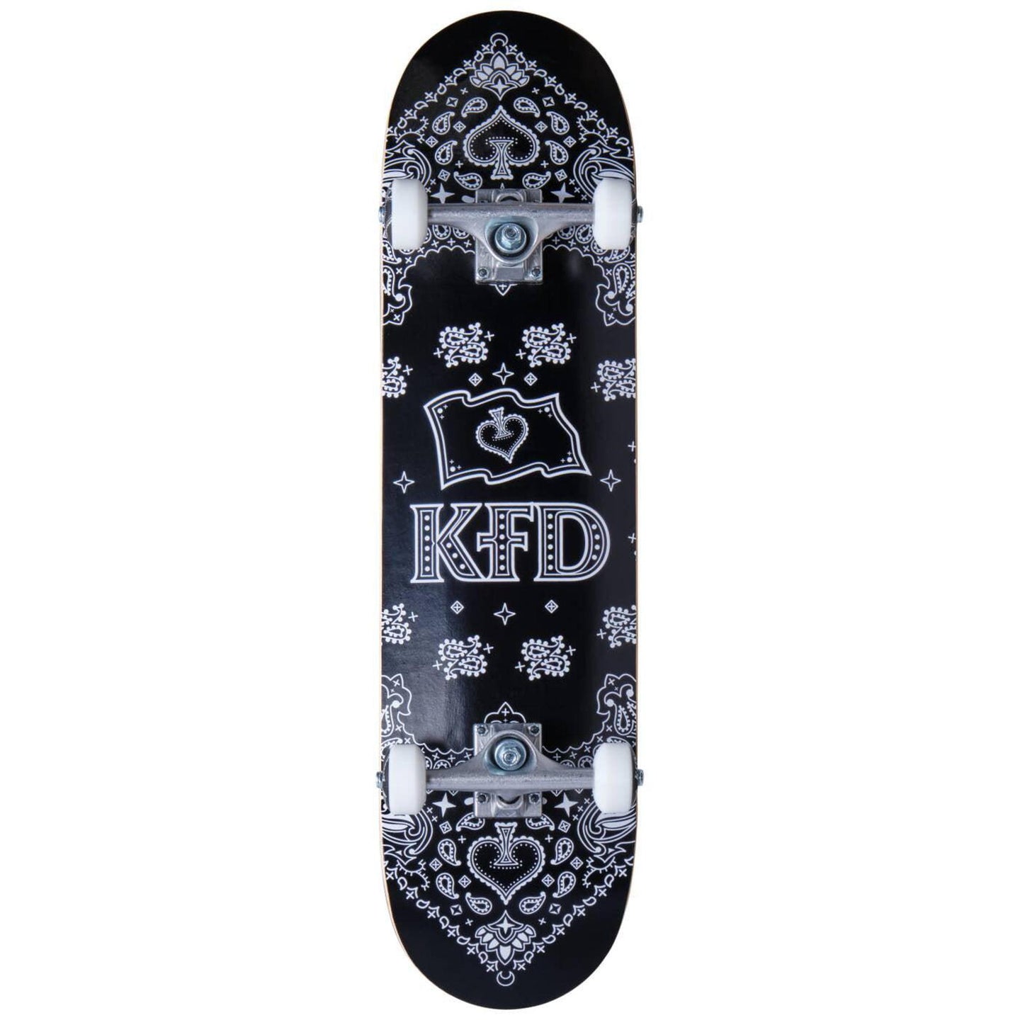 KFD Bandana komplett skateboard - Svart-ScootWorld.se