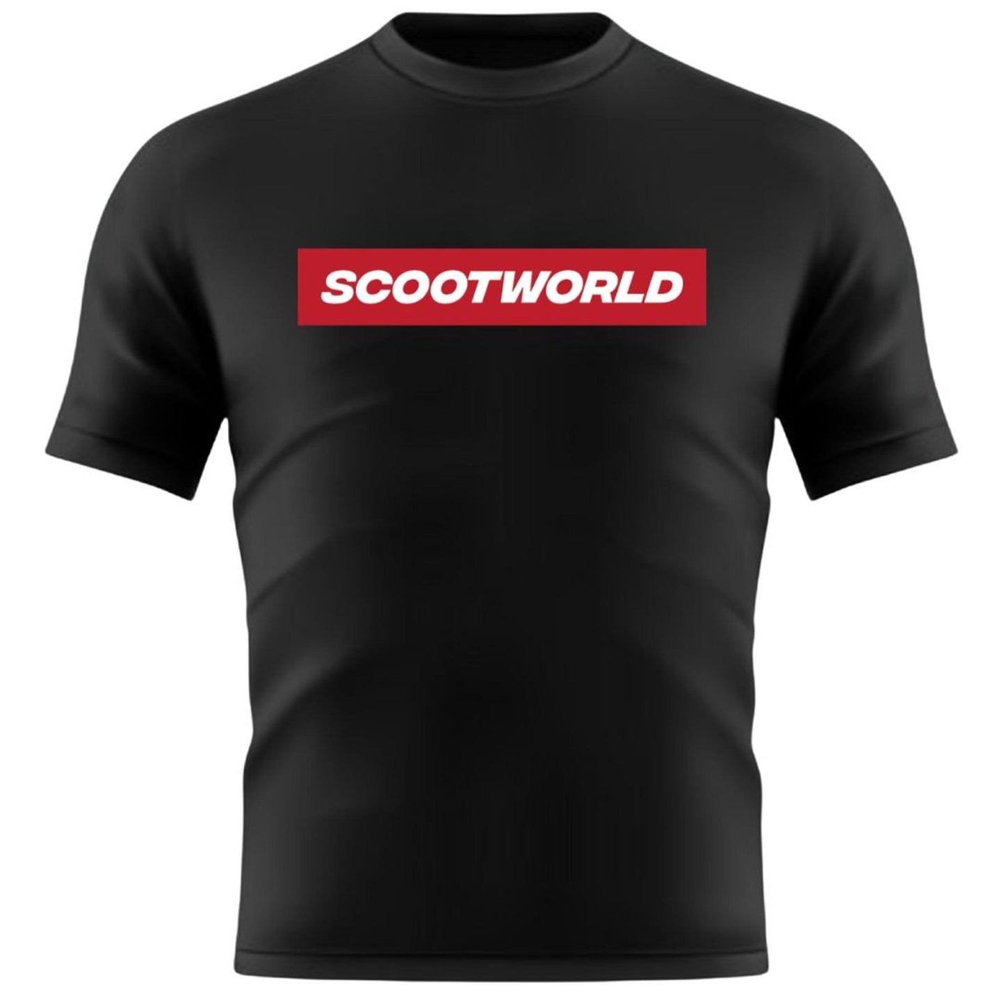 ScootWorld Box Logo Tshirt - Svart/Röd-ScootWorld.se