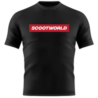 ScootWorld Box Logo Tshirt - Svart/Röd-ScootWorld.se