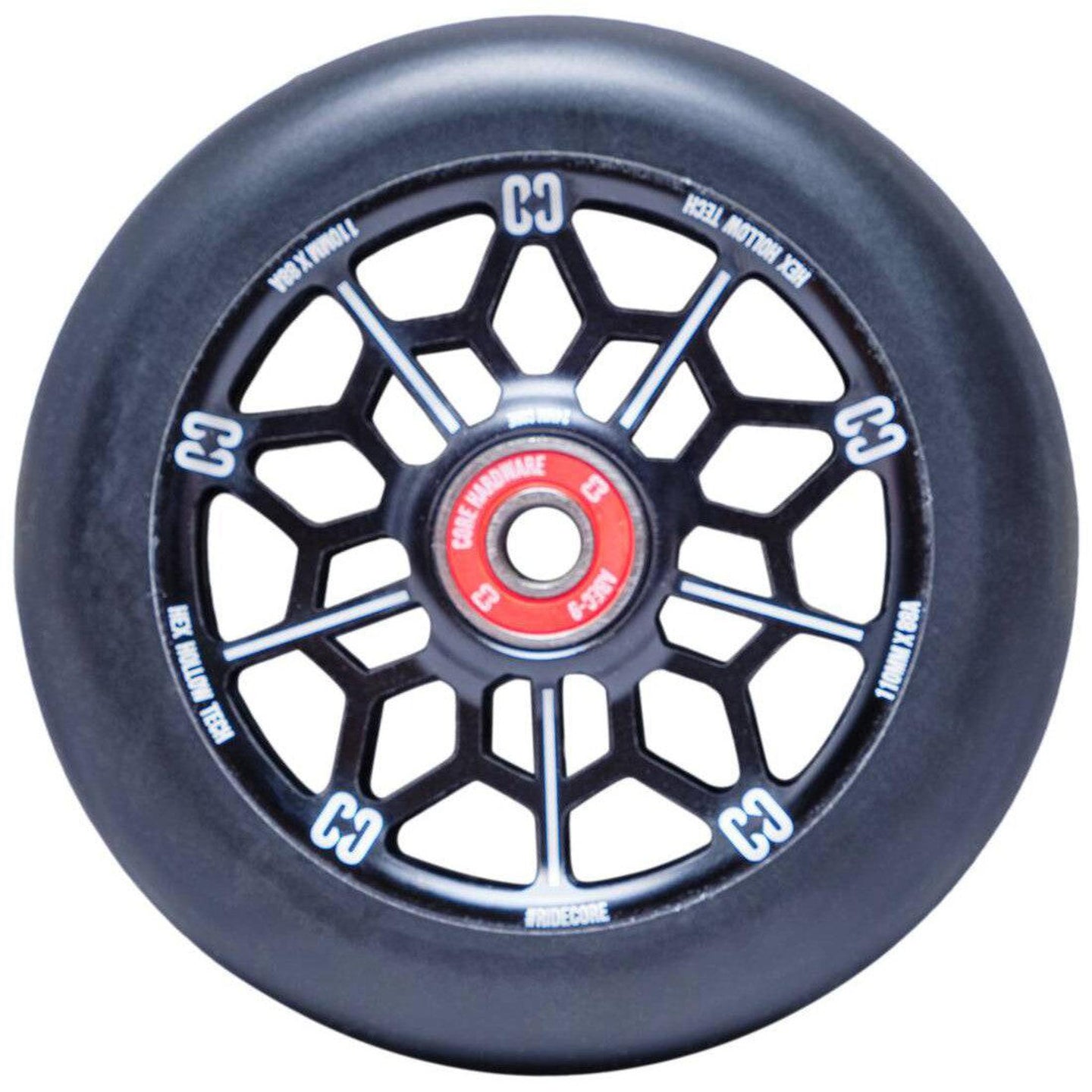 CORE Hex Hollow Sparkcykel Hjul - Svart-ScootWorld.se