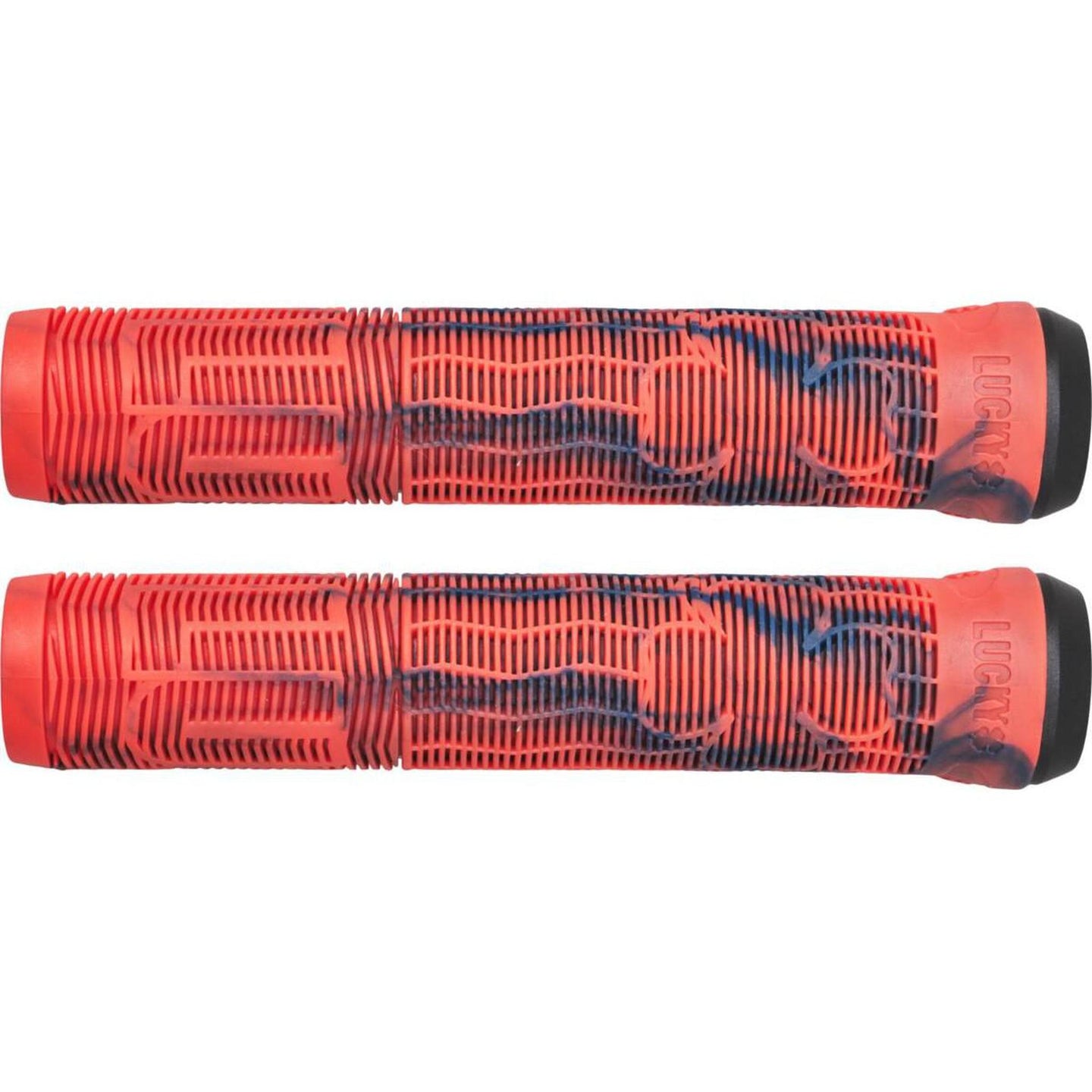 Lucky Vice 2.0 Kickbike Handtag - Red/Blue Swirl-ScootWorld.se