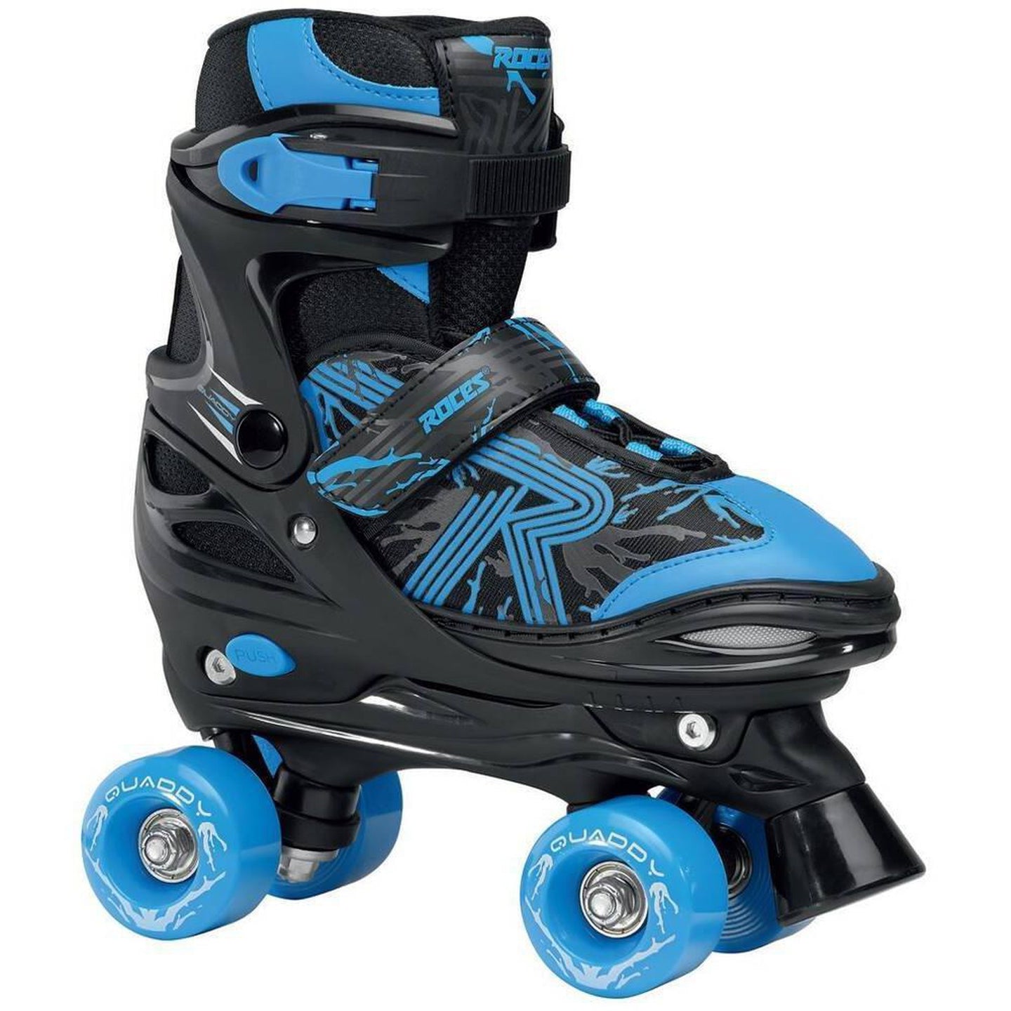Roces Quaddy 3.0 Justerbar Rullskridskor Barn - Black/Astro Blue-ScootWorld.se