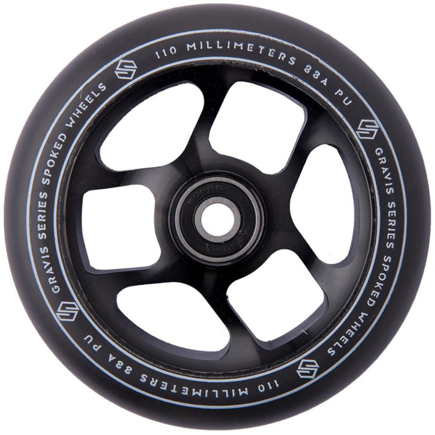 Striker Gravis Spoked 110mm Sparkcykel Hjul - Svart-ScootWorld.se