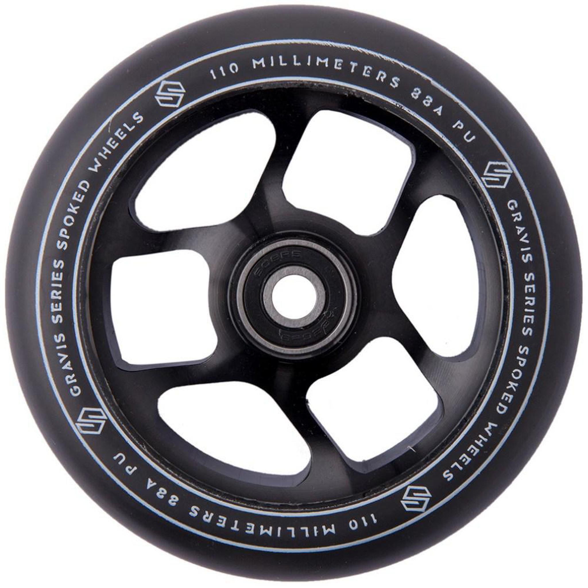 Striker Gravis Spoked 110mm Sparkcykel Hjul - Svart-ScootWorld.se