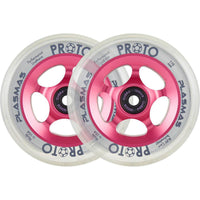 Proto Plasma Sparkcykel Hjul 2-Pak - Neon Pink-ScootWorld.se