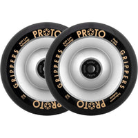 Proto Full Core Grippers Sparkcykel Hjul 2-Pak - Silver-ScootWorld.se