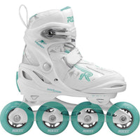 Roces Moody TIF Inlines Tjej - White/Aqua-ScootWorld.se