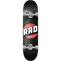 RAD Checkers Progressive komplett skateboard - Svart/Grå-ScootWorld.se