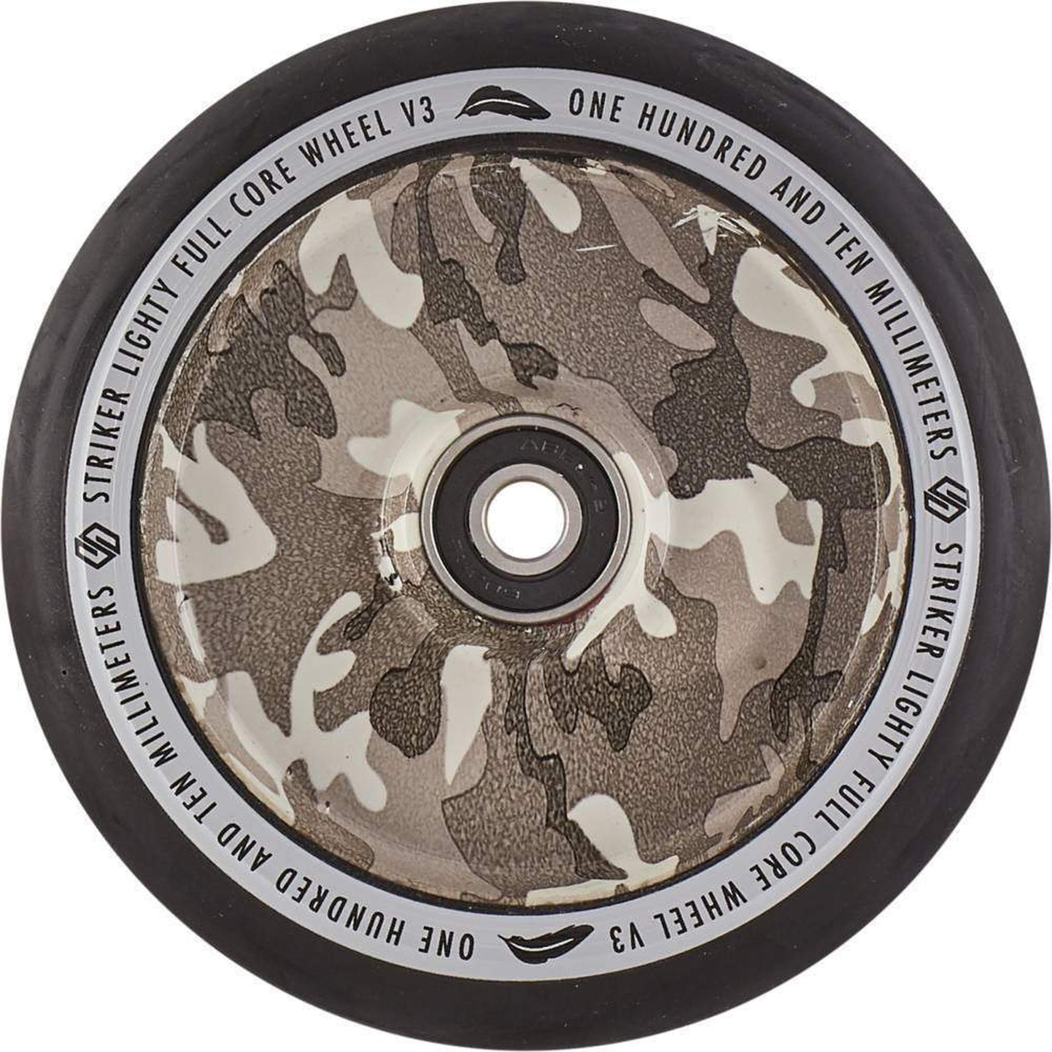 Striker Lighty Fullcore V3 Svart 110mm Sparkcykel Hjul - Snö Camo-ScootWorld.se