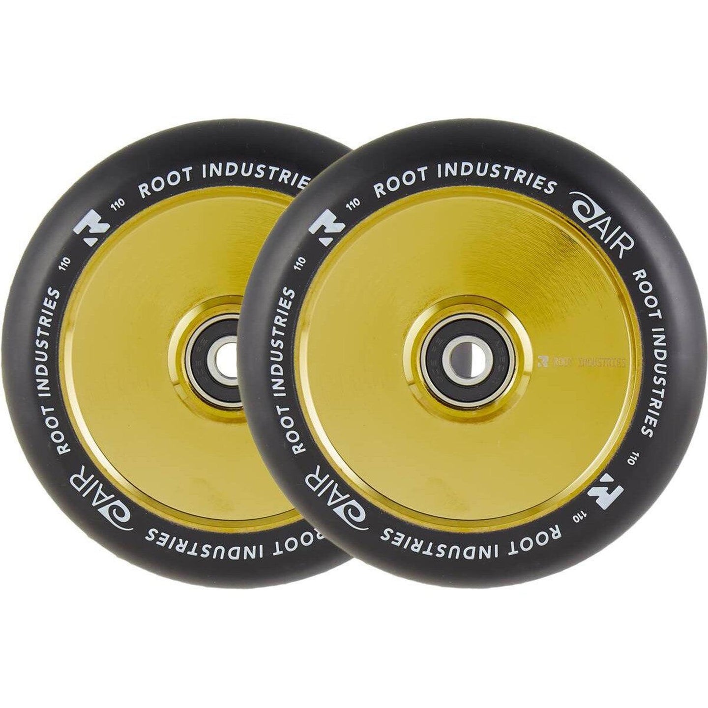 Root Air Svart Sparkcykel Hjul 2-pak - Gold-ScootWorld.se