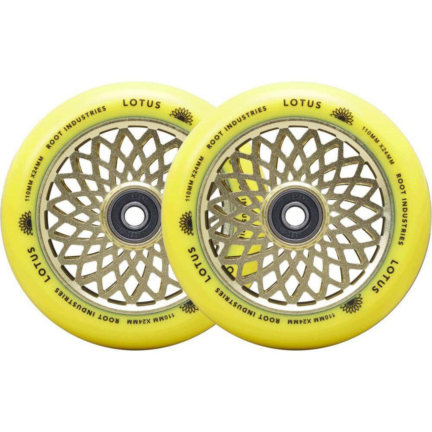 Root Lotus Sparkcykel Hjul 2-Pak - Radiant Yellow-ScootWorld.se
