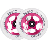 Proto Plasma Sparkcykel Hjul 2-Pak - Neon Pink-ScootWorld.se