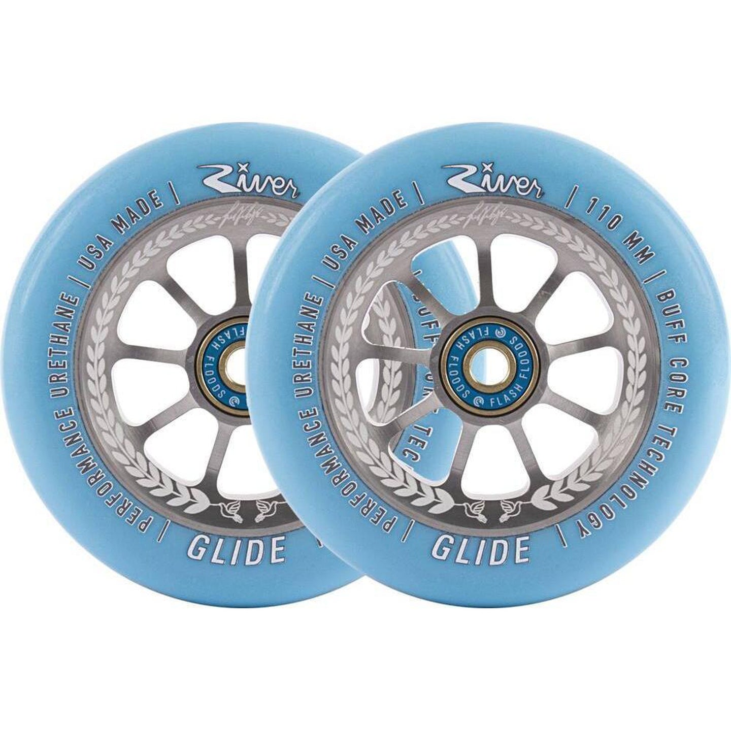 River Glide Juzzy Carter Sparkcykel Hjul 2-Pak - Serenity-ScootWorld.se