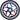 Striker Essence V3 Svart 110mm Sparkcykel Hjul - Blå Chrome-ScootWorld.se