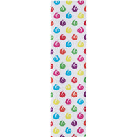 Hella Grip Sloth Dot Kickbike Griptape - Rainbow Sloths On White-ScootWorld.se
