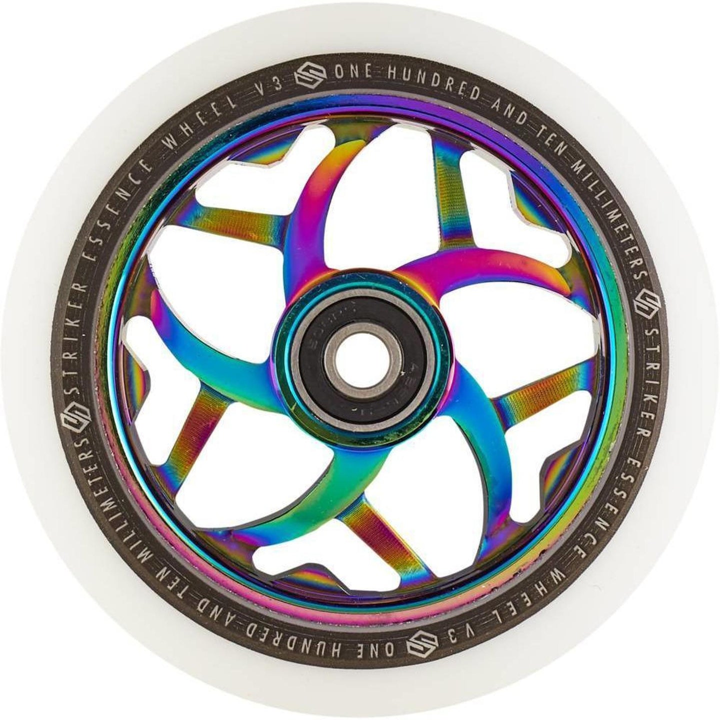 Striker Essence V3 Vit 110mm Sparkcykel Hjul - Rainbow-ScootWorld.se