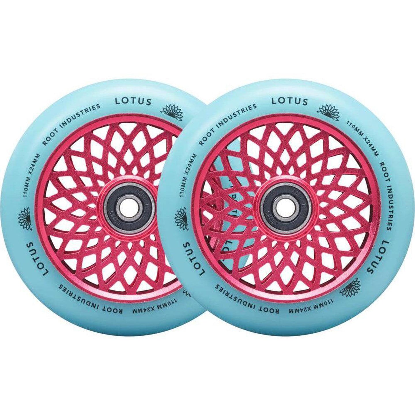 Root Lotus Sparkcykel Hjul 2-Pak - Pink/Isotope-ScootWorld.se