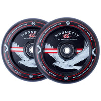 Striker BGSEAKK Magnetit 110mm Sparkcykel Hjul 2-Pak - Svart-ScootWorld.se