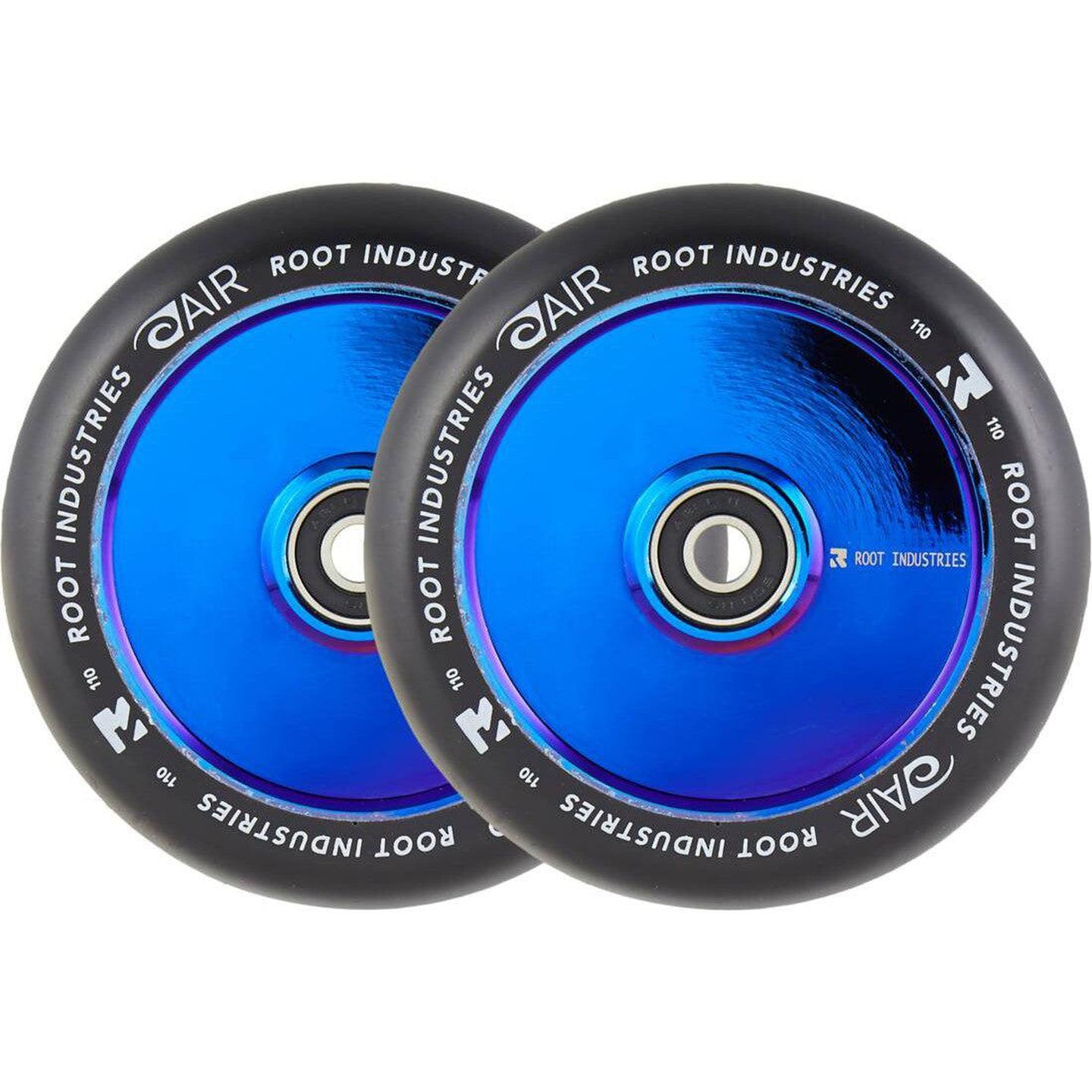 Root Air Svart Sparkcykel Hjul 2-pak - Blue Ray-ScootWorld.se