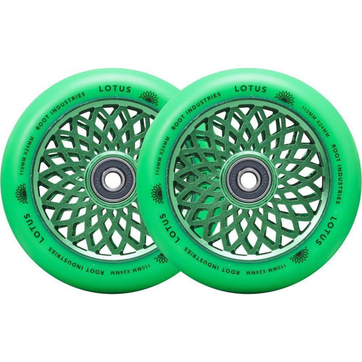 Root Lotus Sparkcykel Hjul 2-Pak - Radiant Green-ScootWorld.se
