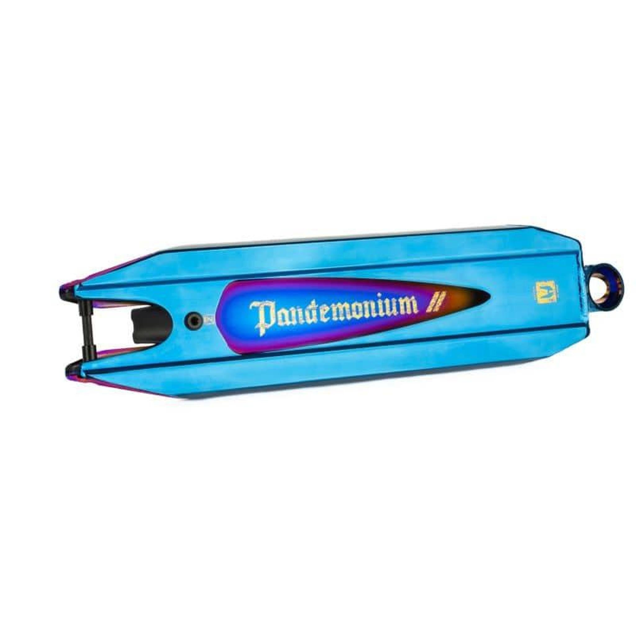 Ethic Pandemonium V2 Kickbike Deck - Chrome Blå-ScootWorld.se