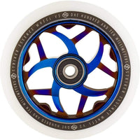 Striker Essence V3 Vit PU 110mm Kickbike Hjul - Blue Chrome-Hjul till sparkcyklar-ScootWorld.se