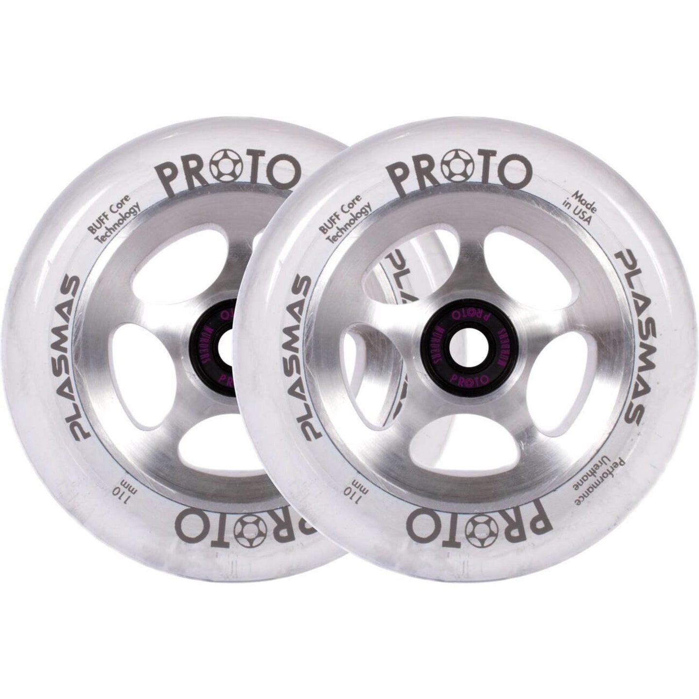 Proto Plasma Sparkcykel Hjul 2-Pak - Star Light-ScootWorld.se
