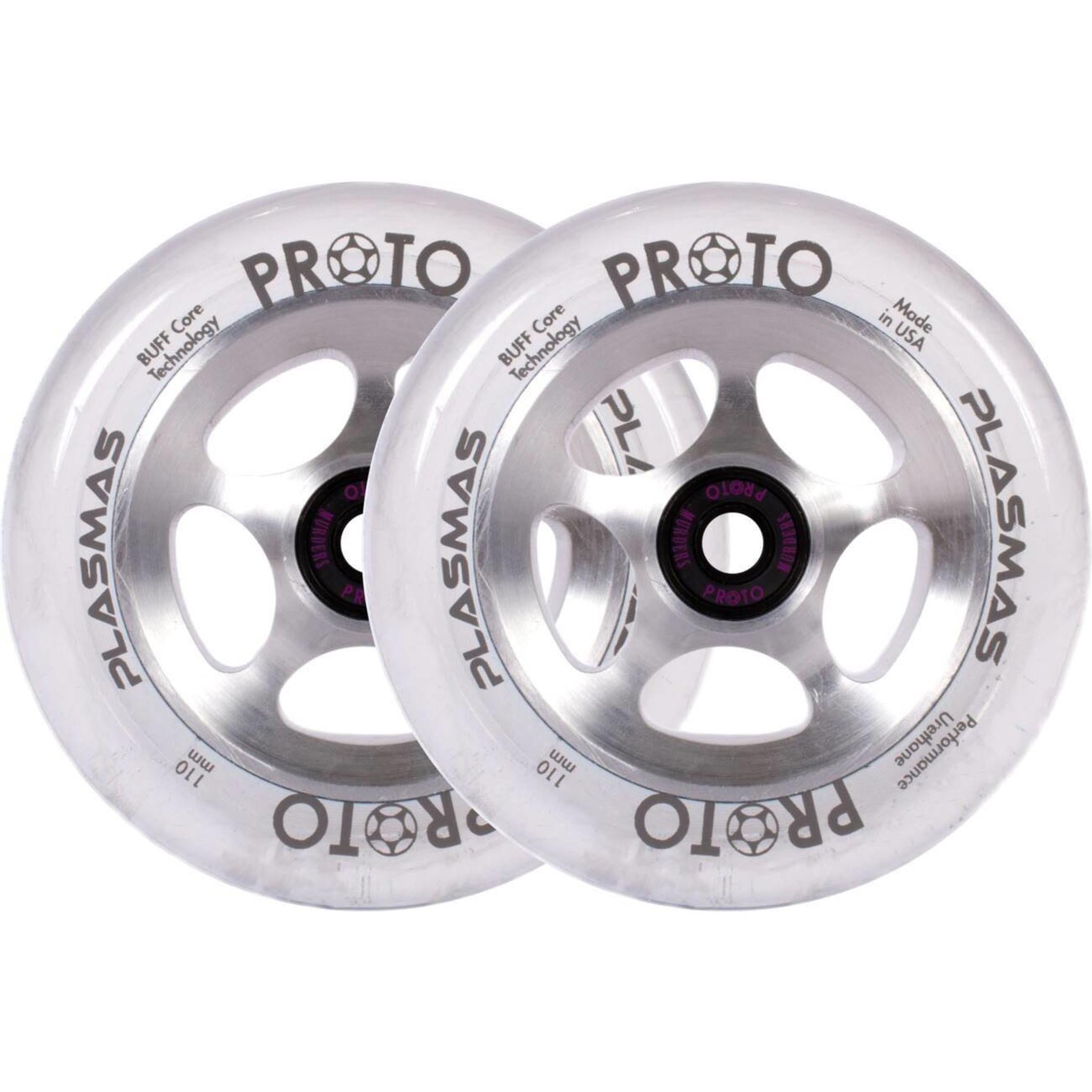 Proto Plasma Sparkcykel Hjul 2-Pak - Star Light-ScootWorld.se