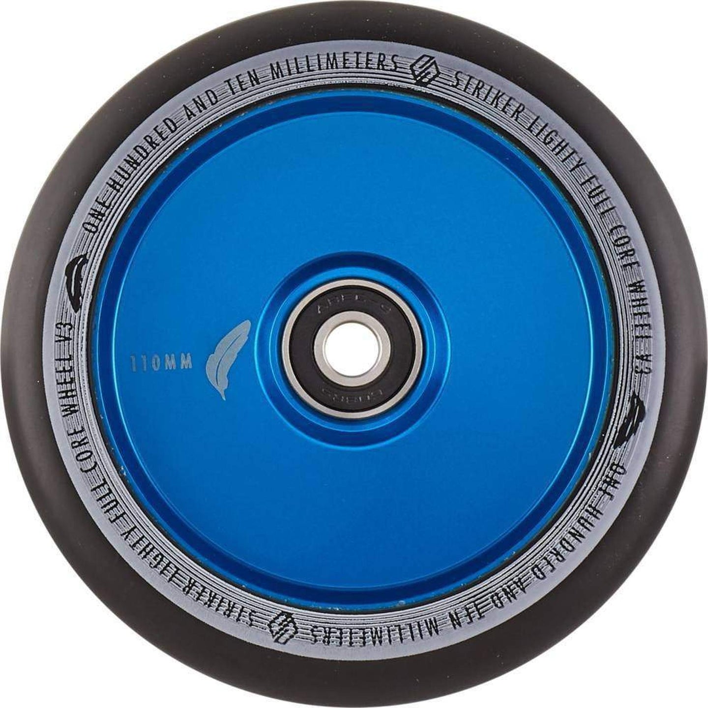 Striker Lighty Fullcore V3 Svart 110mm Sparkcykel Hjul - Blå-ScootWorld.se