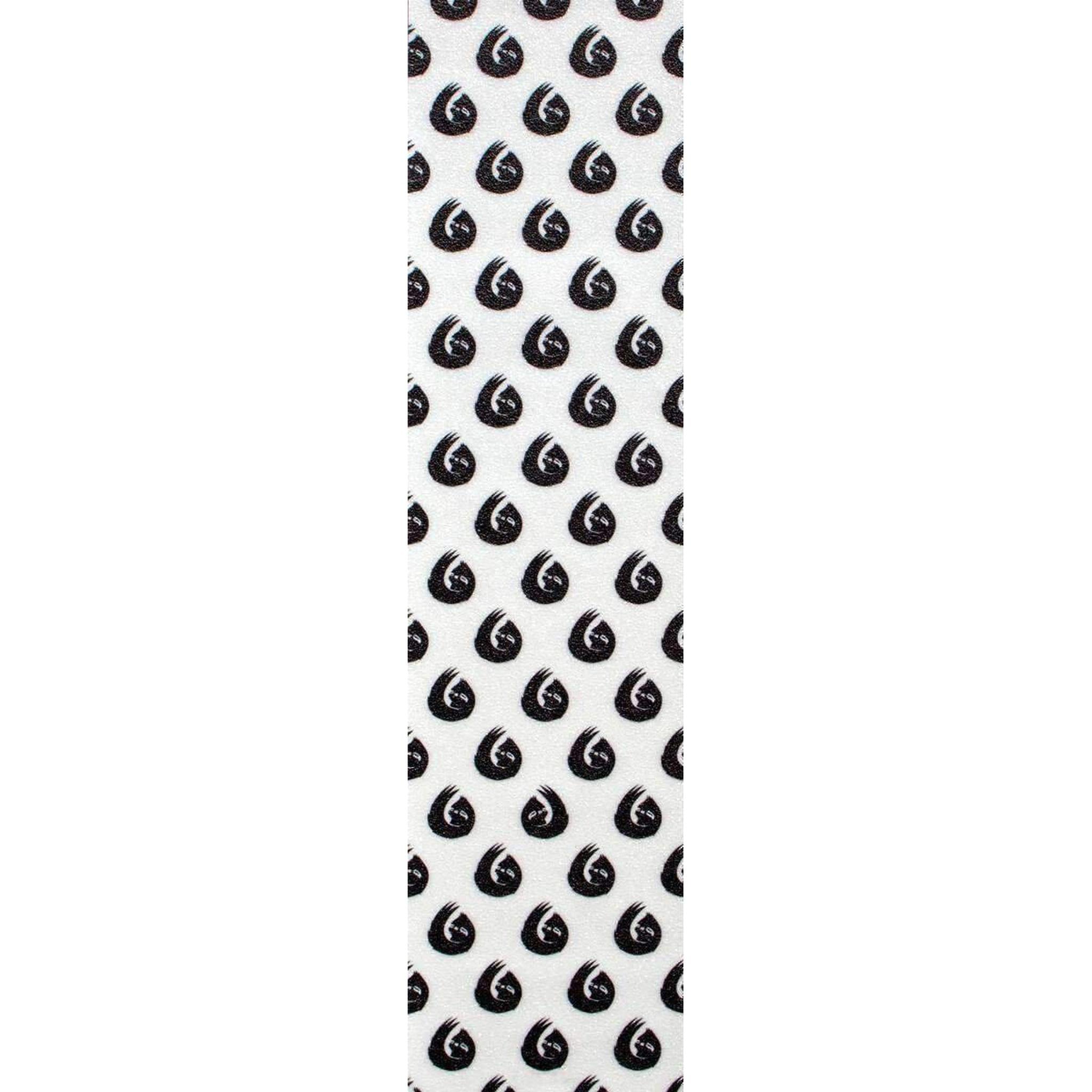 Hella Grip Sloth Dot Kickbike Griptape - Black Sloths On White-ScootWorld.se
