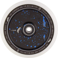 Striker Lighty Fullcore V3 Vit 110mm Sparkcykel Hjul - Splash Black/Blue-ScootWorld.se