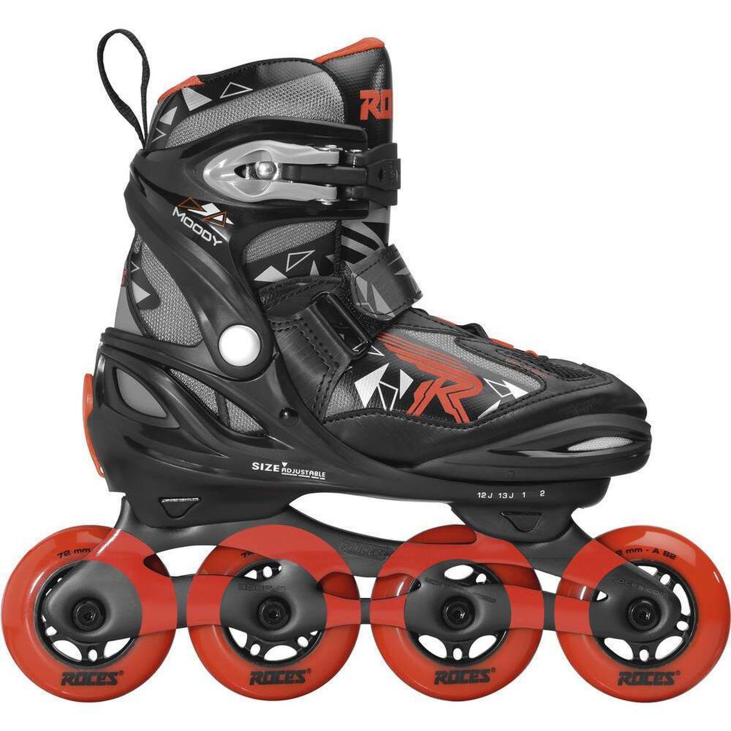Roces Moody TIF Inliners Barn - Black/Sport Red-ScootWorld.se