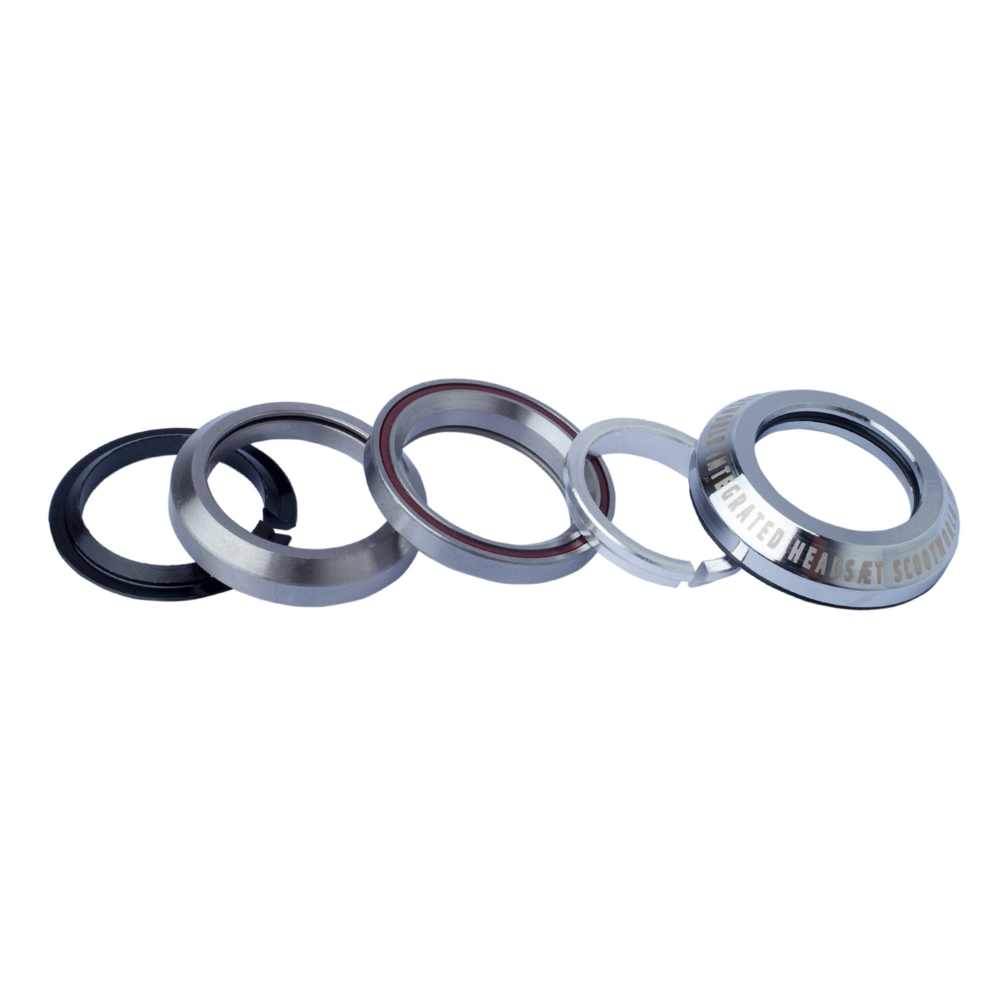 ScootWorld Integrated Kickbike Headset - Chrome-ScootWorld.se