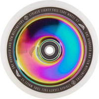 Striker Lighty Fullcore V3 Vit PU 110mm Kickbike Hjul - Rainbow-Hjul till sparkcyklar-ScootWorld.se