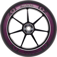 District Dual Width Core Kickbike Hjul - Black/Magenta-ScootWorld.se