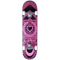 Blueprint Home Heart Complete Skateboard - Svart/Pink-ScootWorld.se