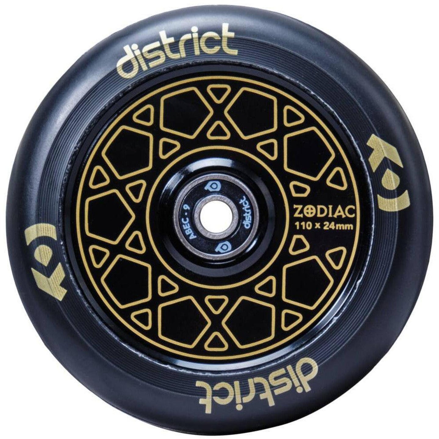 District Zodiac Kickbike Hjul - Gold-ScootWorld.se
