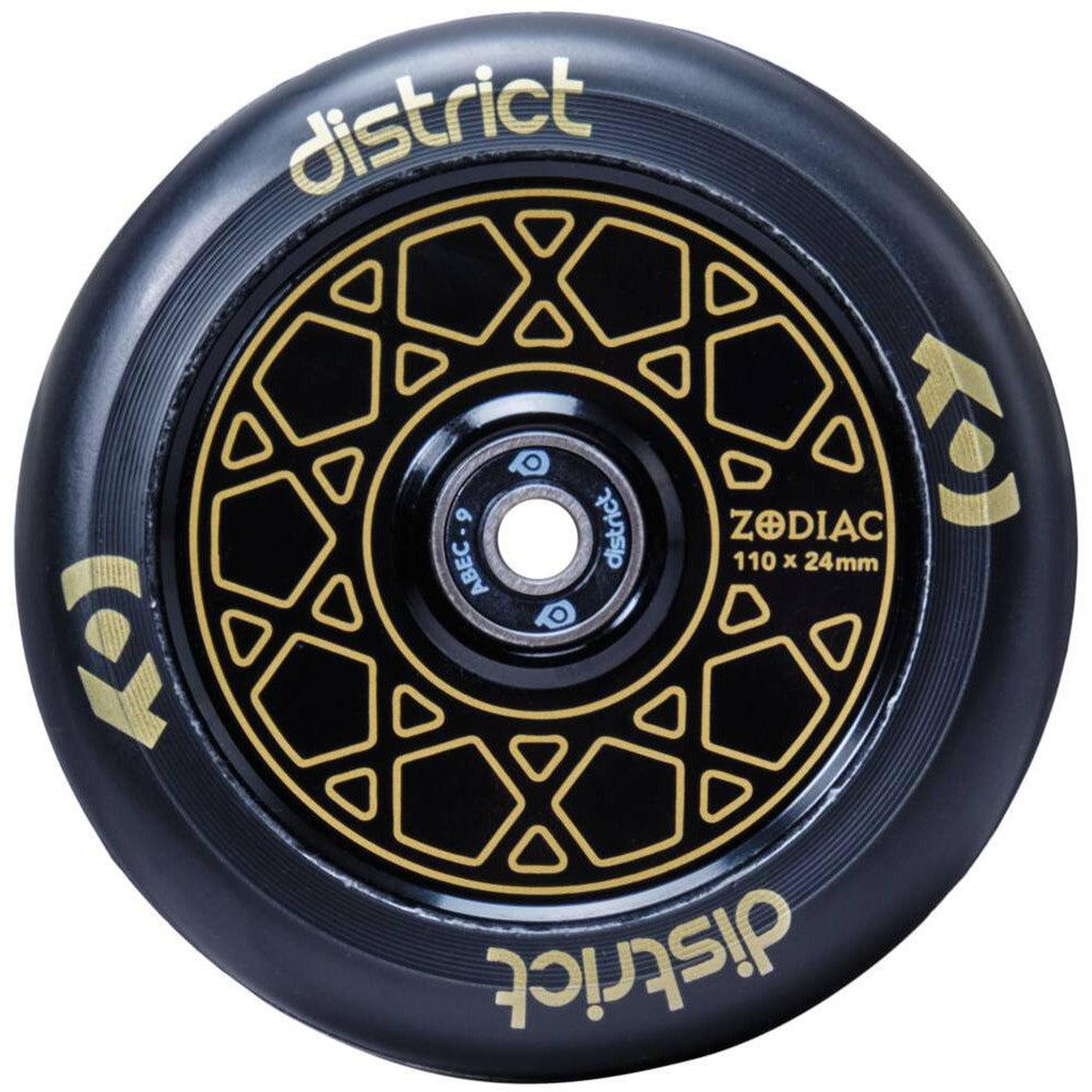 District Zodiac Kickbike Hjul - Gold-ScootWorld.se