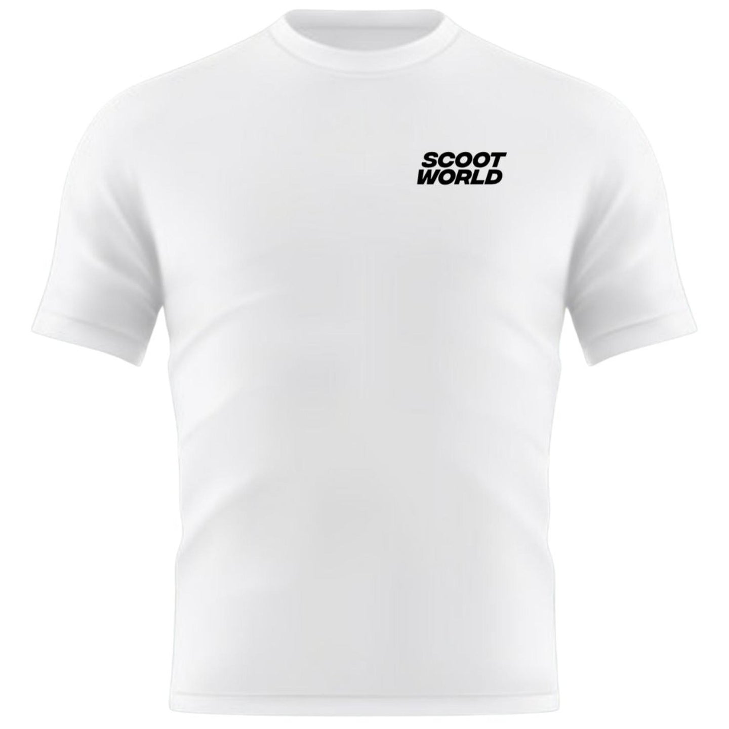 ScootWorld Small Chest Logo Tshirt - Vit-ScootWorld.se