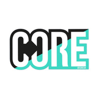 CORE Classic Klistermærke Til Løbehjul - Split Black/Teal-ScootWorld.se