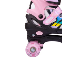 VENOR Ignite LED Side-By-Side Rullskridskor - Svart/Pink-ScootWorld.se