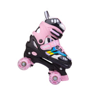 VENOR Ignite LED Side-By-Side Rullskridskor - Svart/Pink-ScootWorld.se