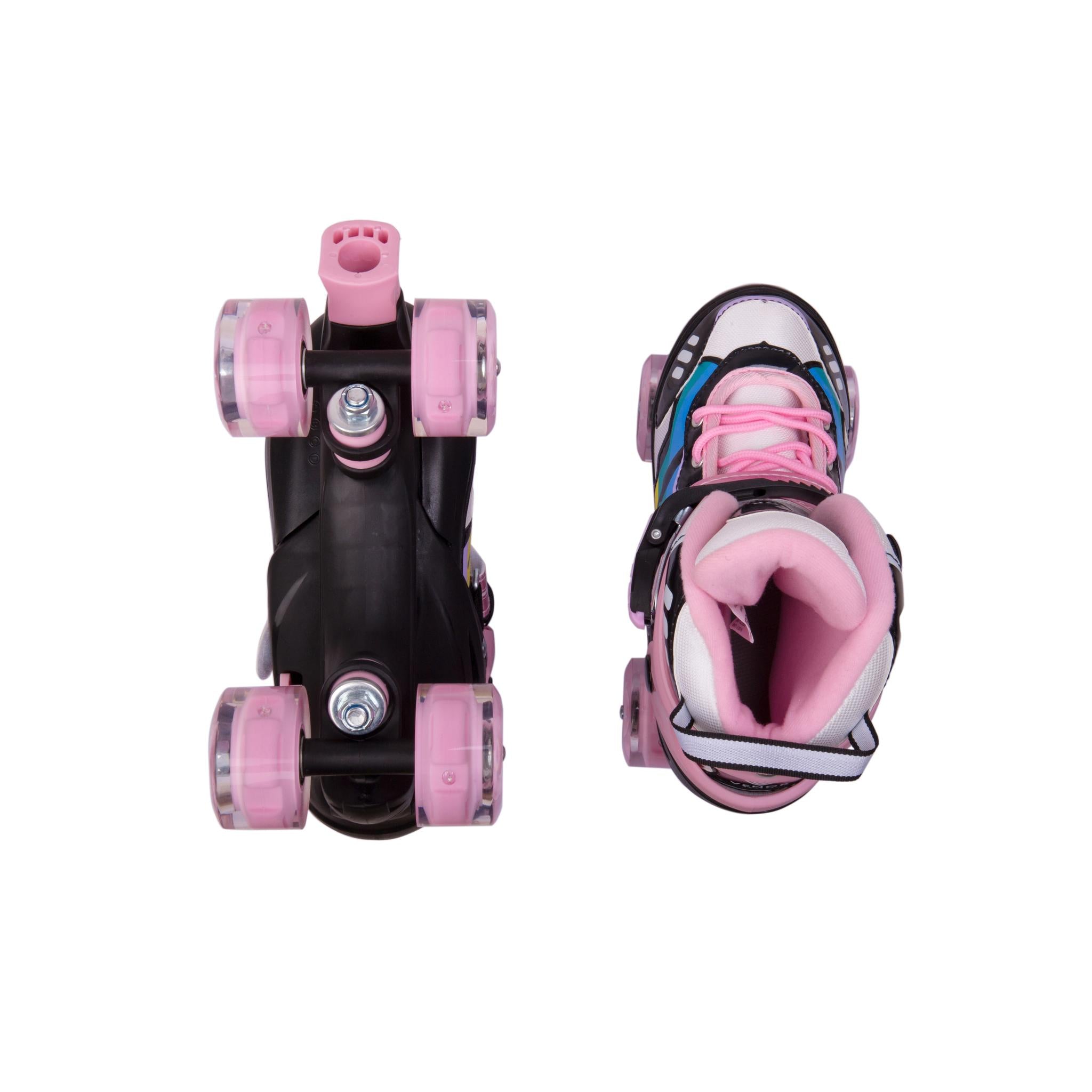 VENOR Ignite LED Side-By-Side Rullskridskor - Svart/Pink-ScootWorld.se