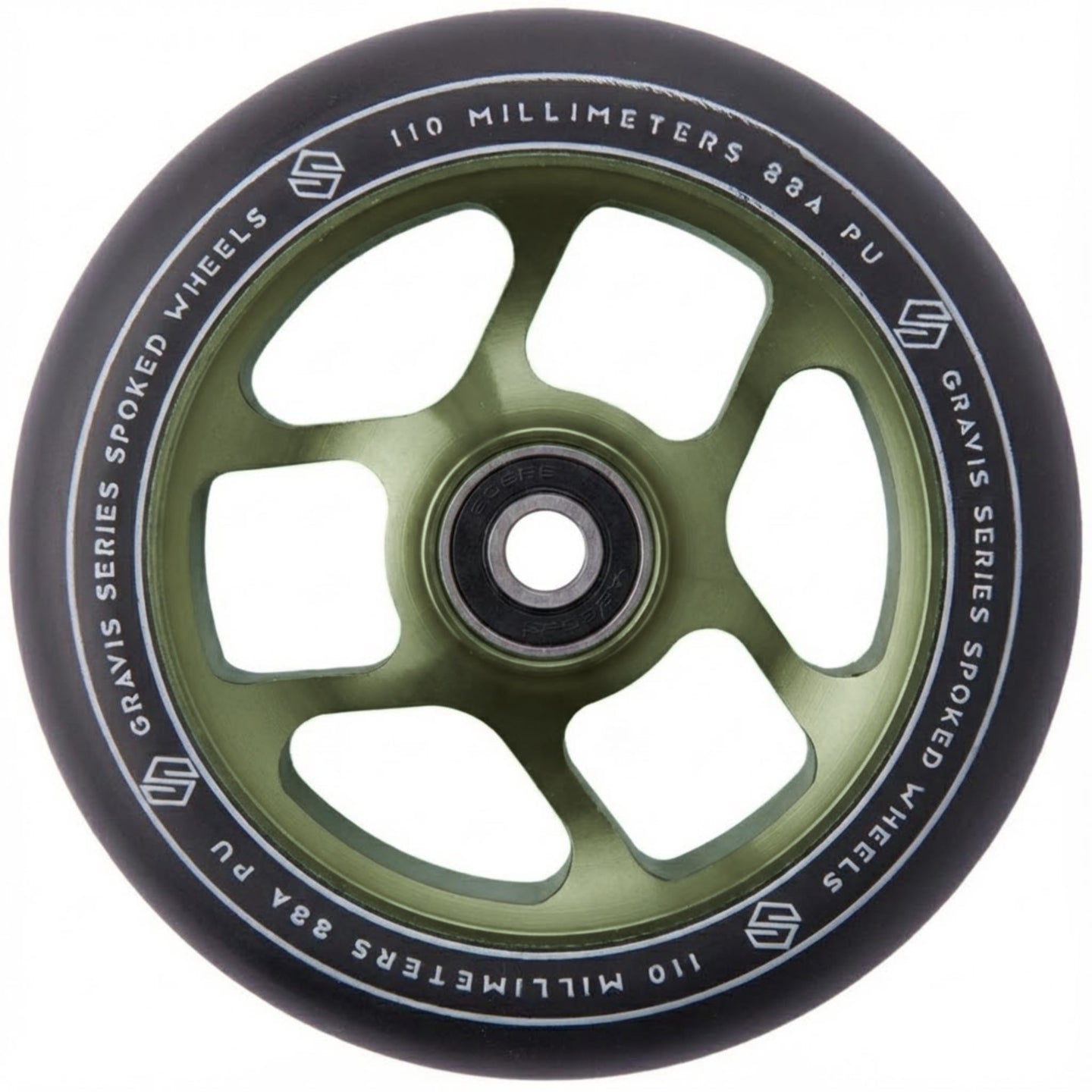 Striker Gravis Spoked 110mm Sparkcykel Hjul - Army Grön-ScootWorld.se