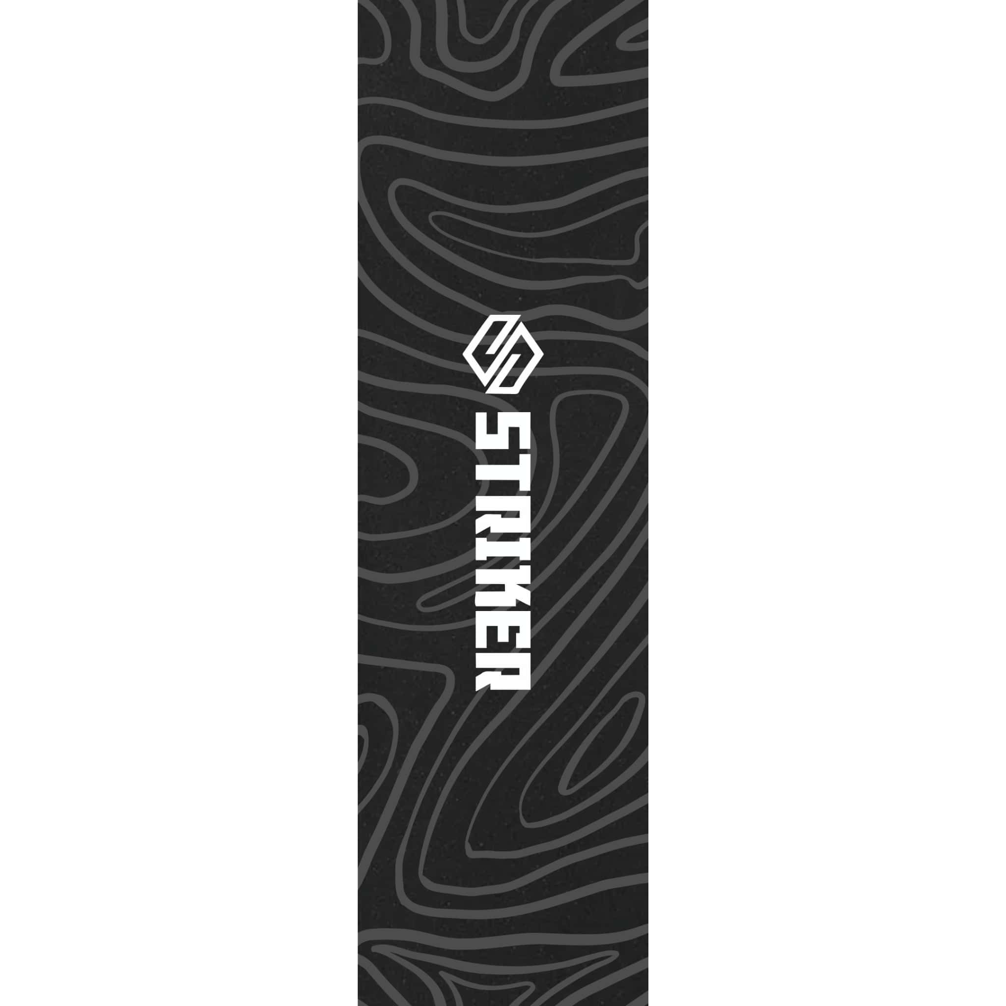 Striker 6.5" Sparkcykel Griptape - Topo Swirl Grey-ScootWorld.se