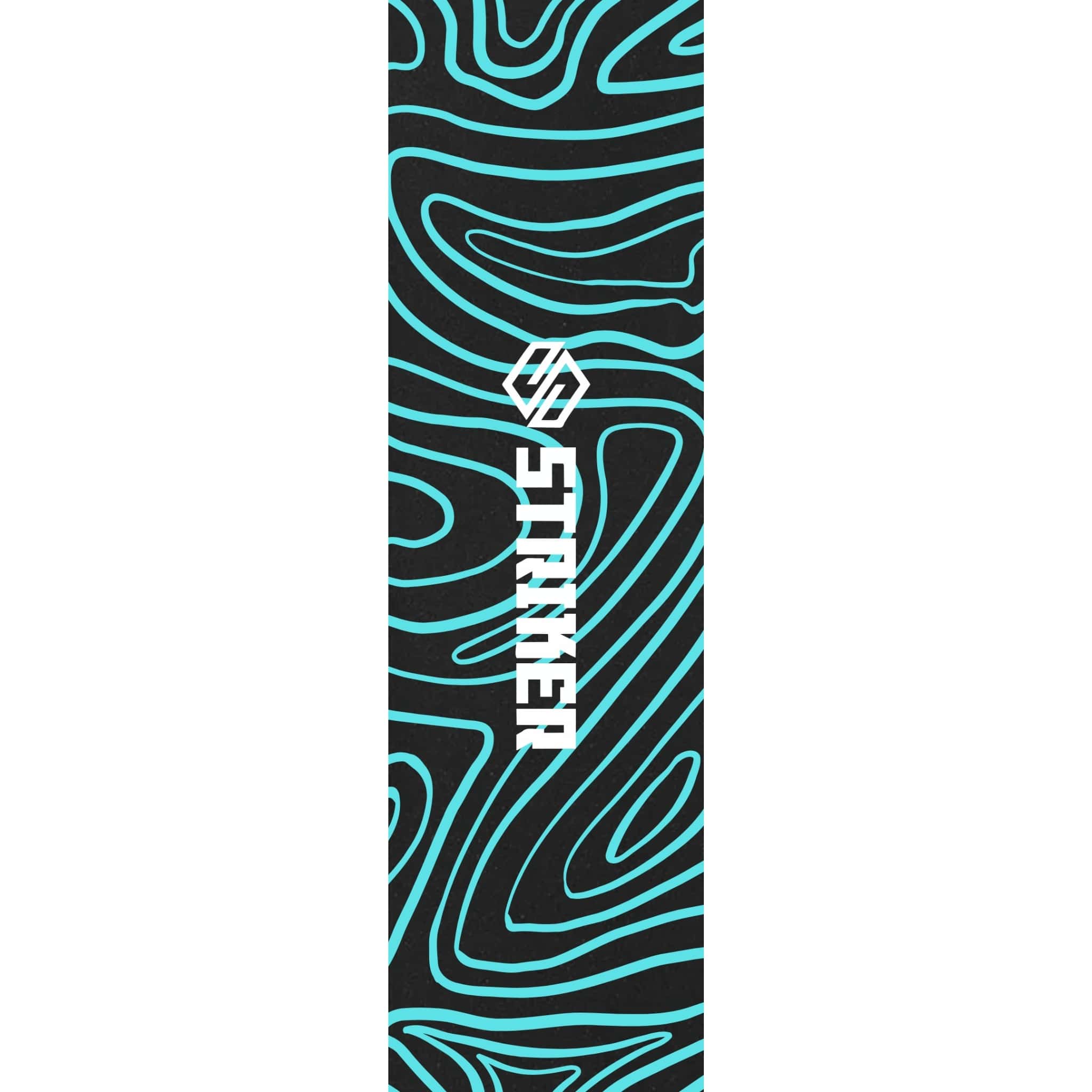 Striker 6.5" Sparkcykel Griptape - Topo Swirl Teal-ScootWorld.se