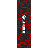 Striker 6.5" Sparkcykel Griptape - Topo Swirl Red-ScootWorld.se