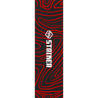 Striker 6.5" Sparkcykel Griptape - Topo Swirl Red-ScootWorld.se